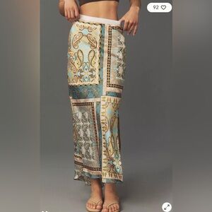 Bishop + young bonnes vacance maxi skirt with slit size small